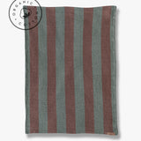 ELVIRA tea towels in pine green organic cotton, Mette Ditmer