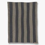 ELVIRA tea towel in dark grey organic cotton, Mette Ditmer