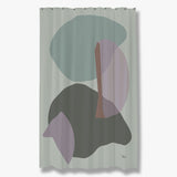 GALLERY shower curtain in frost green, Mette Ditmer