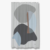 GALLERY shower curtain in light grey, Mette Ditmer
