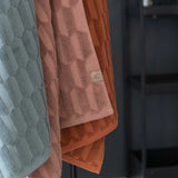GEO towel in pine green, Mette Ditmer