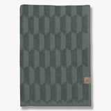 GEO towel in pine green, Mette Ditmer