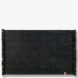MOROCCO bath mat in black and grey cotton, Mette Ditmer
