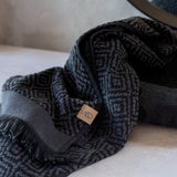MOROCCO towel in black/grey, Mette Ditmer