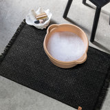 MOROCCO bath mat in black and grey cotton, Mette Ditmer