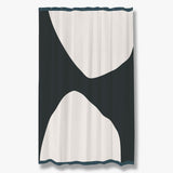 ROCK shower curtain in black and white, Mette Ditmer